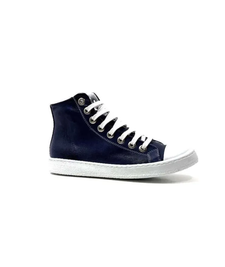 Chacal 6337 Cuir Bleu*Femme Baskets