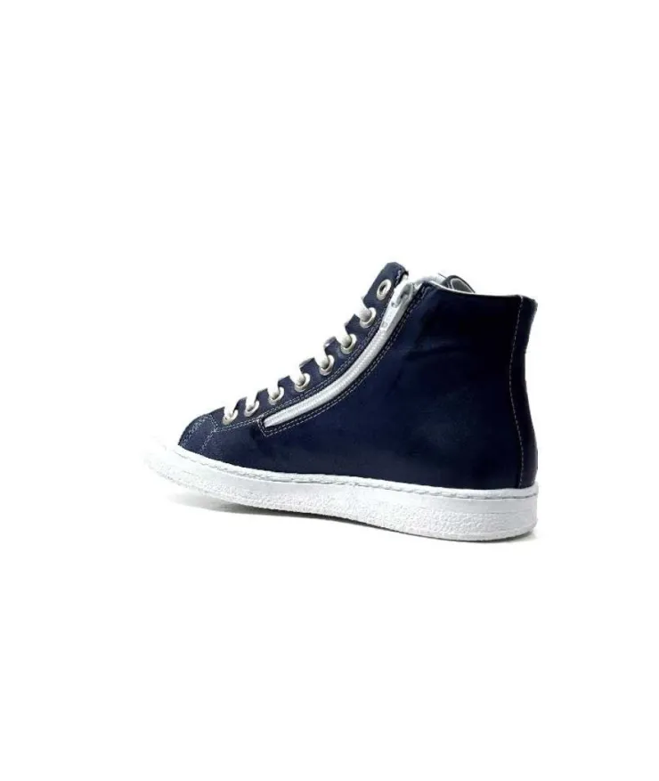 Chacal 6337 Cuir Bleu*Femme Baskets