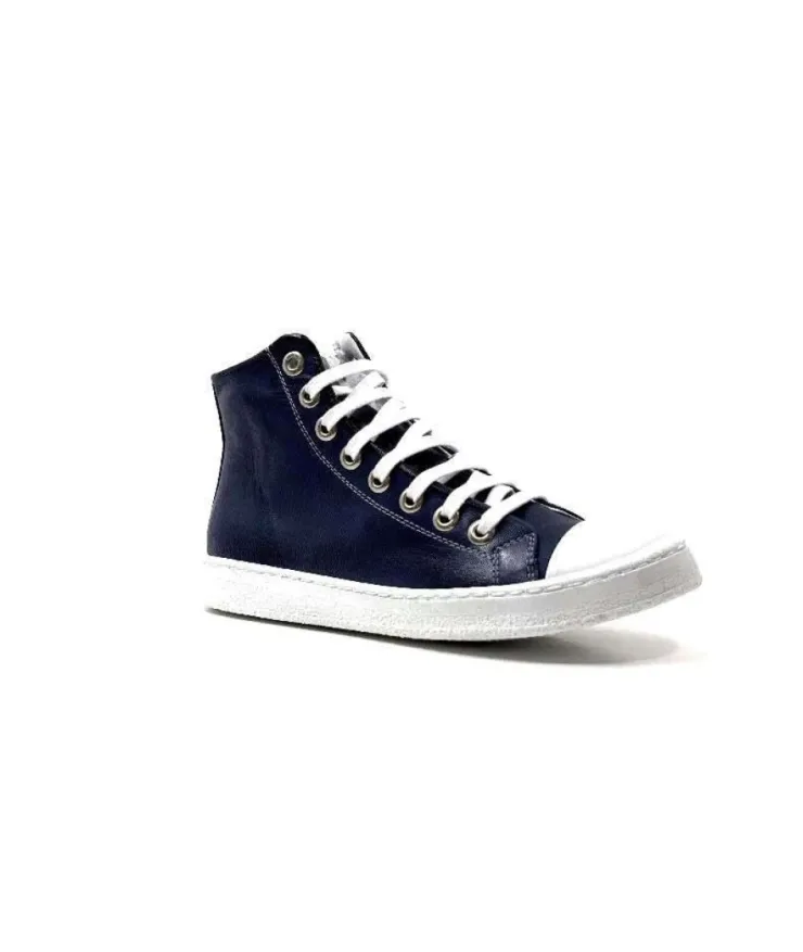 Chacal 6337 Cuir Bleu*Femme Baskets