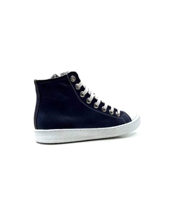 Chacal 6337 Cuir Bleu*Femme Baskets