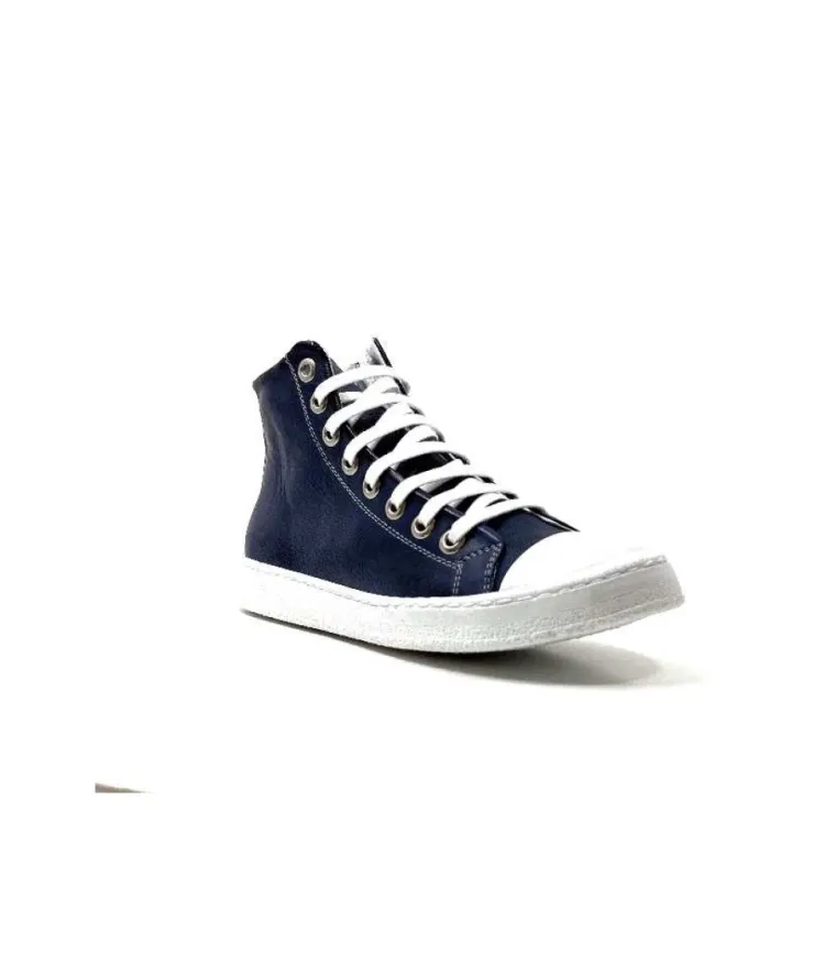 Chacal 6337 Cuir Bleu*Femme Baskets
