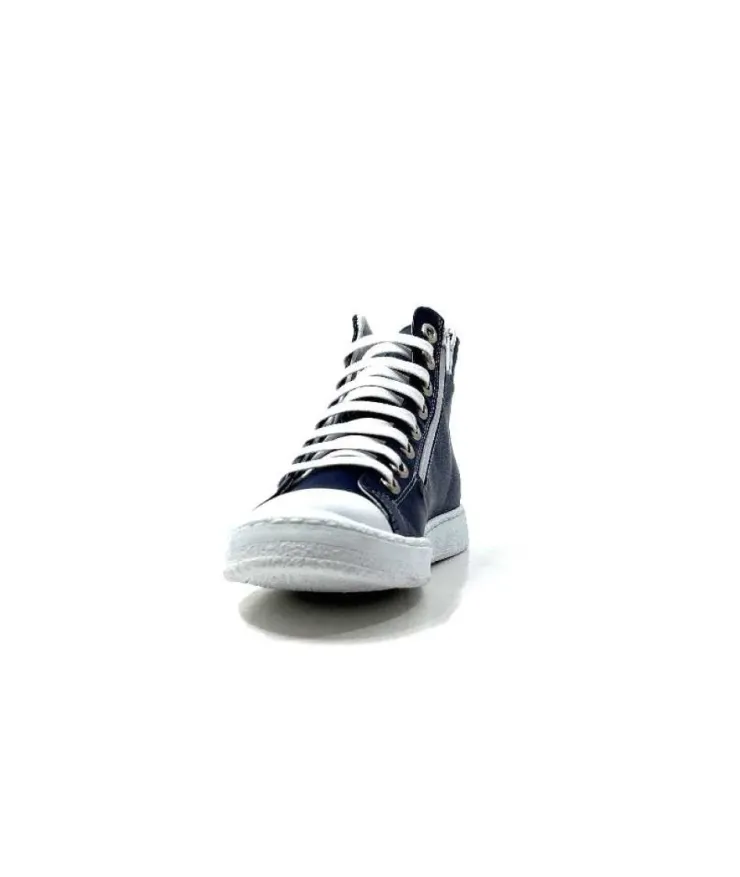 Chacal 6337 Cuir Bleu*Femme Baskets