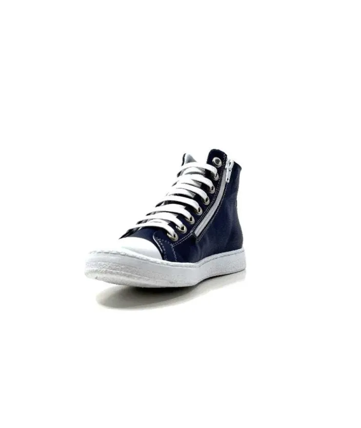 Chacal 6337 Cuir Bleu*Femme Baskets