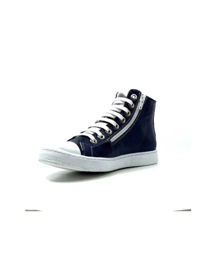 Chacal 6337 Cuir Bleu*Femme Baskets
