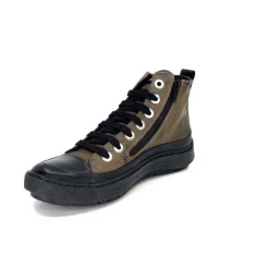 Chacal 6555 Cuir Kaki*Femme Baskets