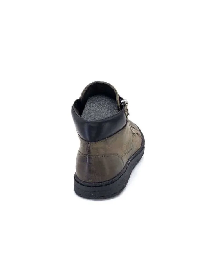 Chacal 6147 Cuir Kaki*Femme Baskets