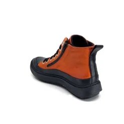 Chacal 6555 Cuir Orange*Femme Baskets