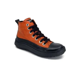 Chacal 6555 Cuir Orange*Femme Baskets