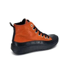 Chacal 6555 Cuir Orange*Femme Baskets