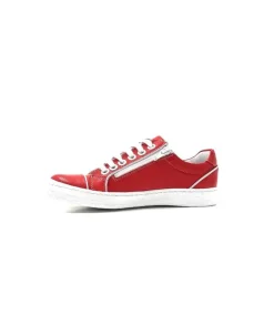 Chacal 6334 Cuir Rouge*Femme Baskets