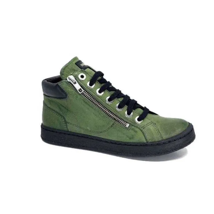 Chacal 6535 Cuir Vert*Femme Baskets