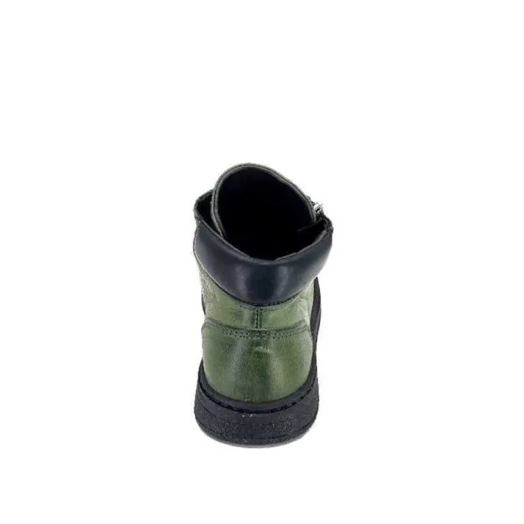 Chacal 6535 Cuir Vert*Femme Baskets