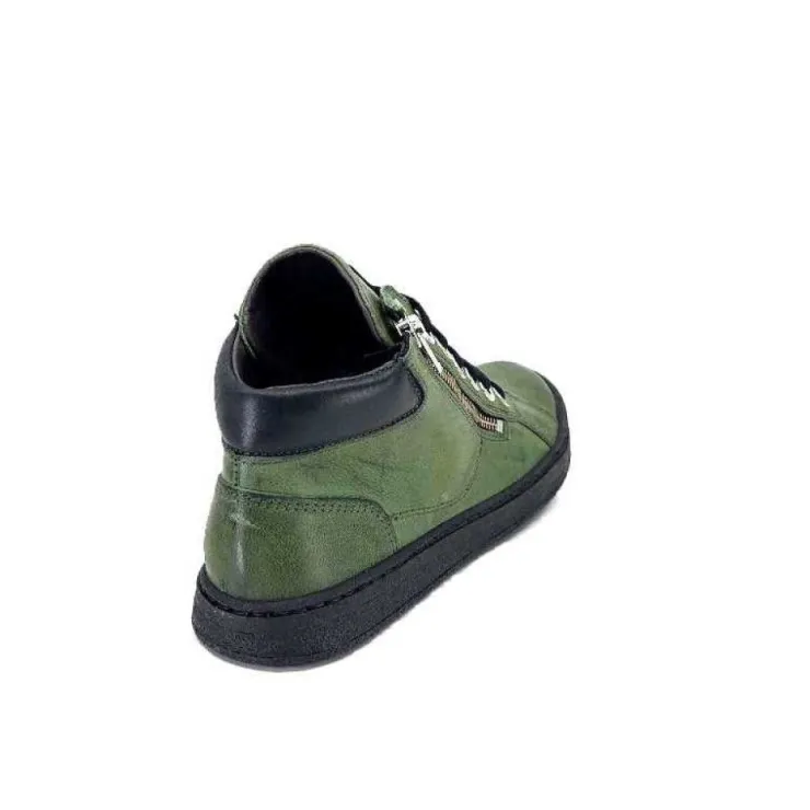 Chacal 6535 Cuir Vert*Femme Baskets