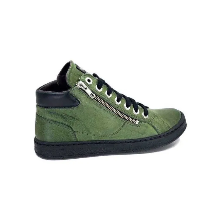 Chacal 6535 Cuir Vert*Femme Baskets