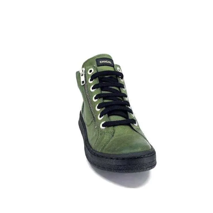 Chacal 6535 Cuir Vert*Femme Baskets