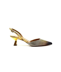 chantal 1906 Cuir Strass Or*Femme Escarpins
