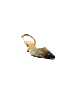 chantal 1906 Cuir Strass Or*Femme Escarpins