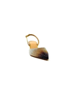 chantal 1906 Cuir Strass Or*Femme Escarpins