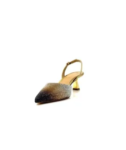 chantal 1906 Cuir Strass Or*Femme Escarpins