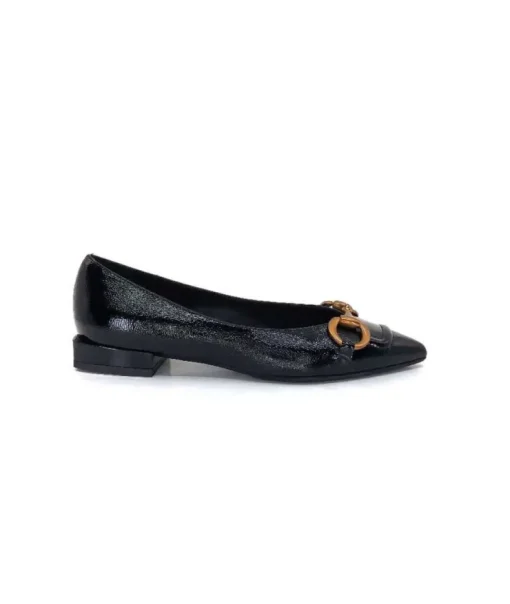 chantal 1805 Cuir Vernis Noir*Femme Ballerines
