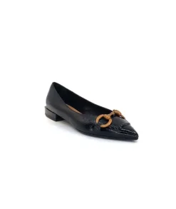 chantal 1805 Cuir Vernis Noir*Femme Ballerines