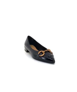 chantal 1805 Cuir Vernis Noir*Femme Ballerines