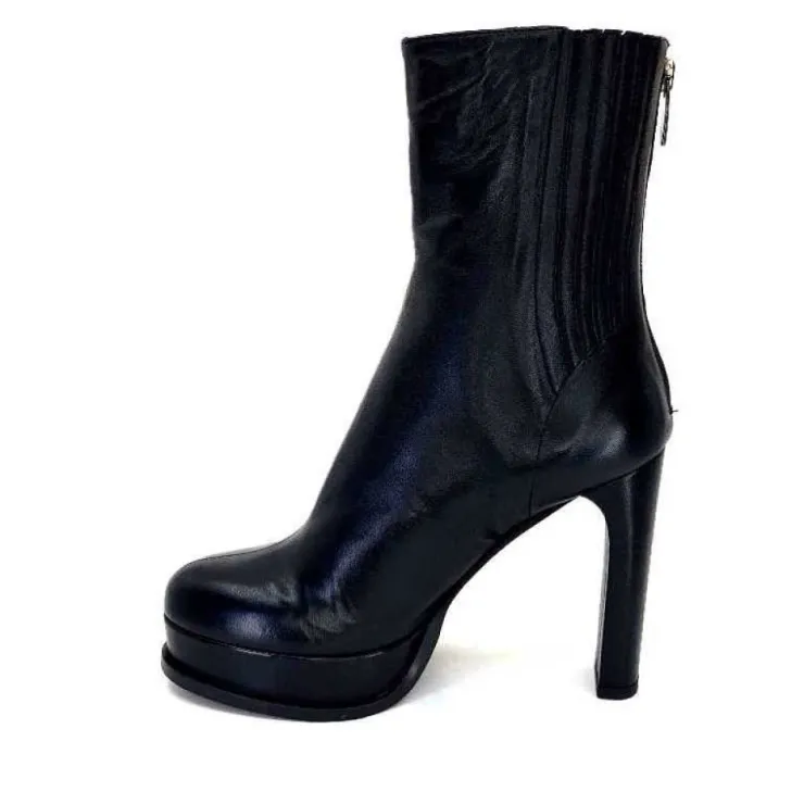 chantal 2145 F326 Cuir Noir*Femme Bottines