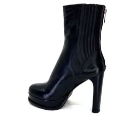 chantal 2145 F326 Cuir Noir*Femme Bottines