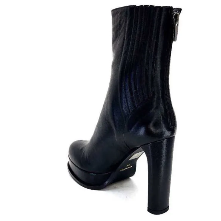 chantal 2145 F326 Cuir Noir*Femme Bottines