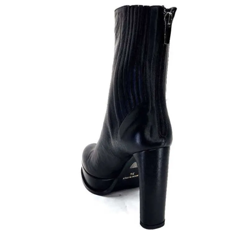 chantal 2145 F326 Cuir Noir*Femme Bottines
