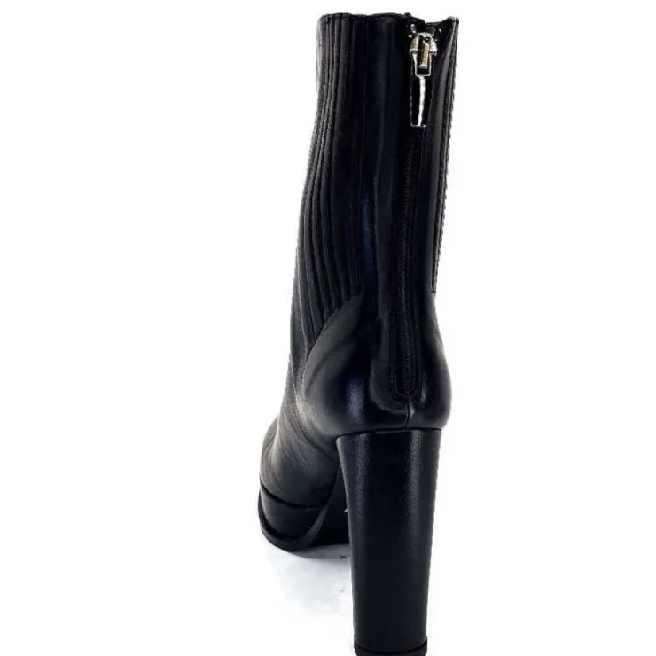 chantal 2145 F326 Cuir Noir*Femme Bottines