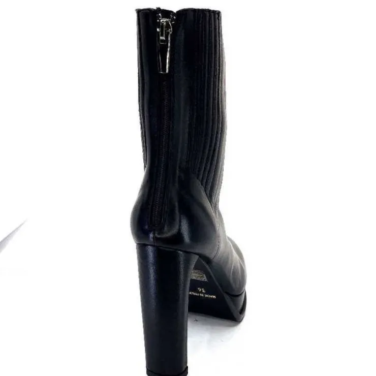 chantal 2145 F326 Cuir Noir*Femme Bottines