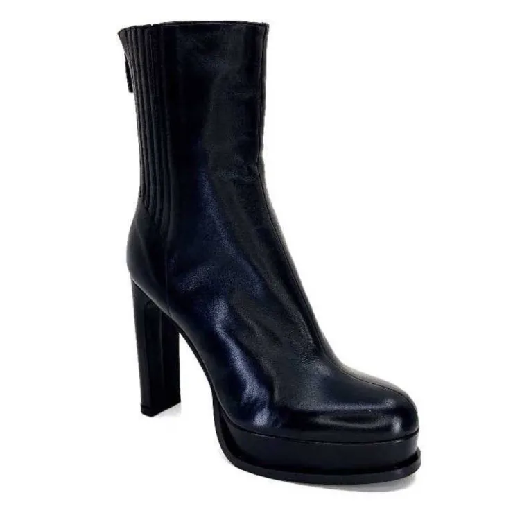chantal 2145 F326 Cuir Noir*Femme Bottines