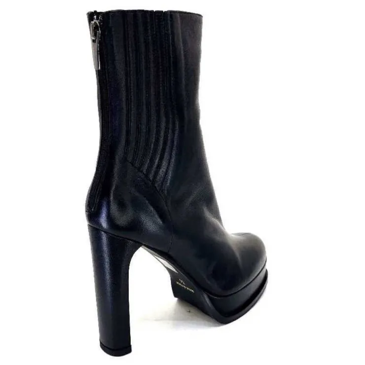chantal 2145 F326 Cuir Noir*Femme Bottines