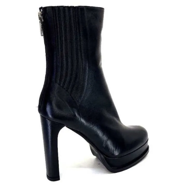 chantal 2145 F326 Cuir Noir*Femme Bottines