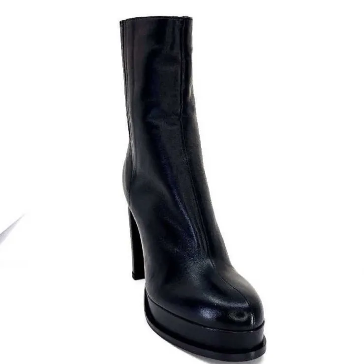 chantal 2145 F326 Cuir Noir*Femme Bottines