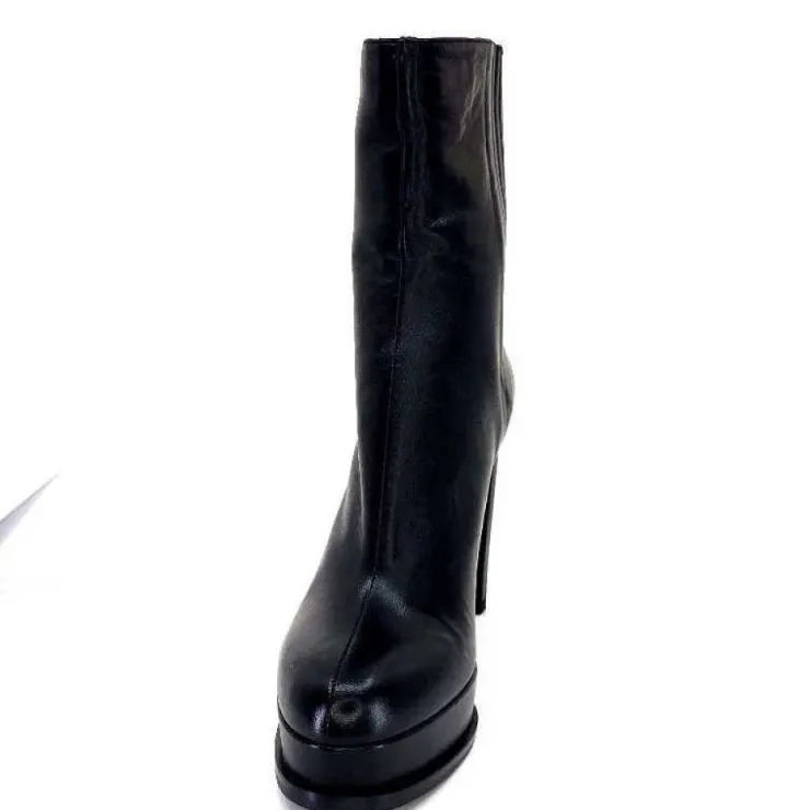 chantal 2145 F326 Cuir Noir*Femme Bottines