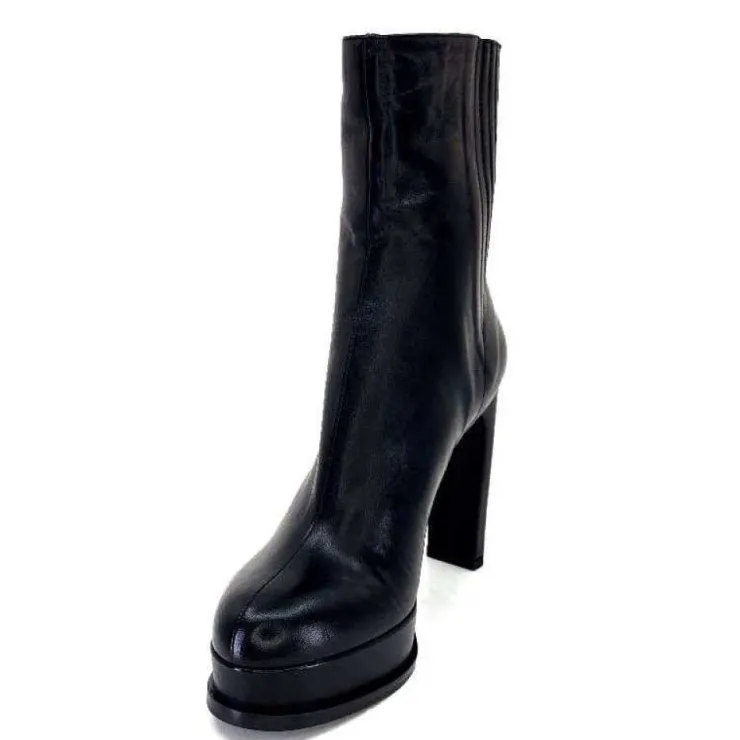 chantal 2145 F326 Cuir Noir*Femme Bottines