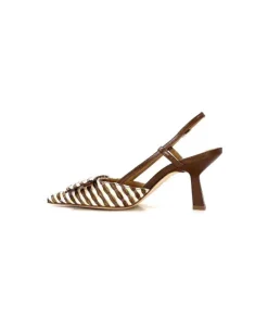 chantal 1922 Raphia Beige Marron*Femme Escarpins
