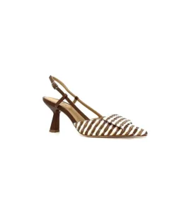 chantal 1922 Raphia Beige Marron*Femme Escarpins