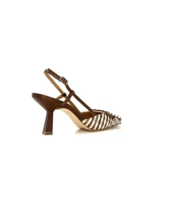 chantal 1922 Raphia Beige Marron*Femme Escarpins