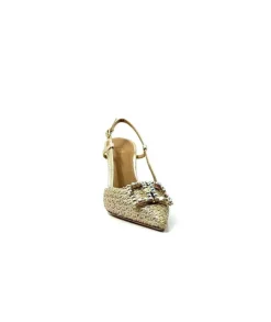 chantal 1926 Textile Dore*Femme Escarpins