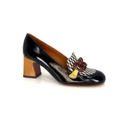 Chie Mihara Anata Cuir Vernis Noir*Femme Mocassins