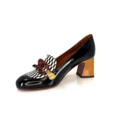 Chie Mihara Anata Cuir Vernis Noir*Femme Mocassins