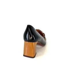 Chie Mihara Anata Cuir Vernis Noir*Femme Mocassins