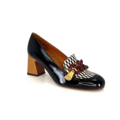 Chie Mihara Anata Cuir Vernis Noir*Femme Mocassins
