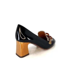 Chie Mihara Anata Cuir Vernis Noir*Femme Mocassins