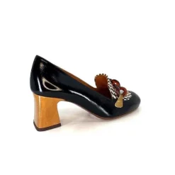 Chie Mihara Anata Cuir Vernis Noir*Femme Mocassins