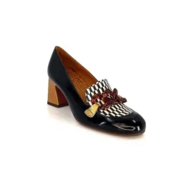 Chie Mihara Anata Cuir Vernis Noir*Femme Mocassins