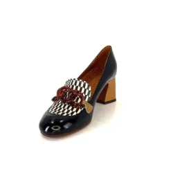 Chie Mihara Anata Cuir Vernis Noir*Femme Mocassins